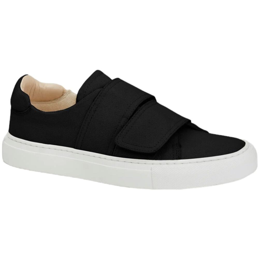 Lafayette 148 Women's Shoes Sz EU 38 Black Kallie Sneaker Tennis Shoe Hook Loop